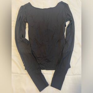 Elegant Black Long Sleeve Top